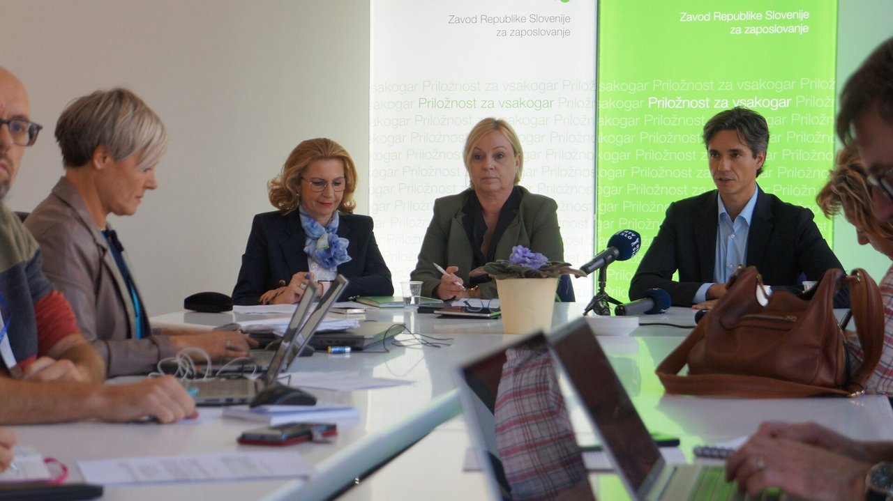 Novinarska konferenca zavoda za zaposlovanje na Mednarodnem obrtnem sejmu, Celje, 18. 9. 2024