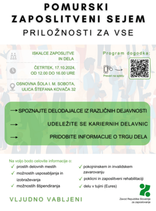 Pomurski zaposlitveni sejem, 17. oktobra 2024, Murska Sobota