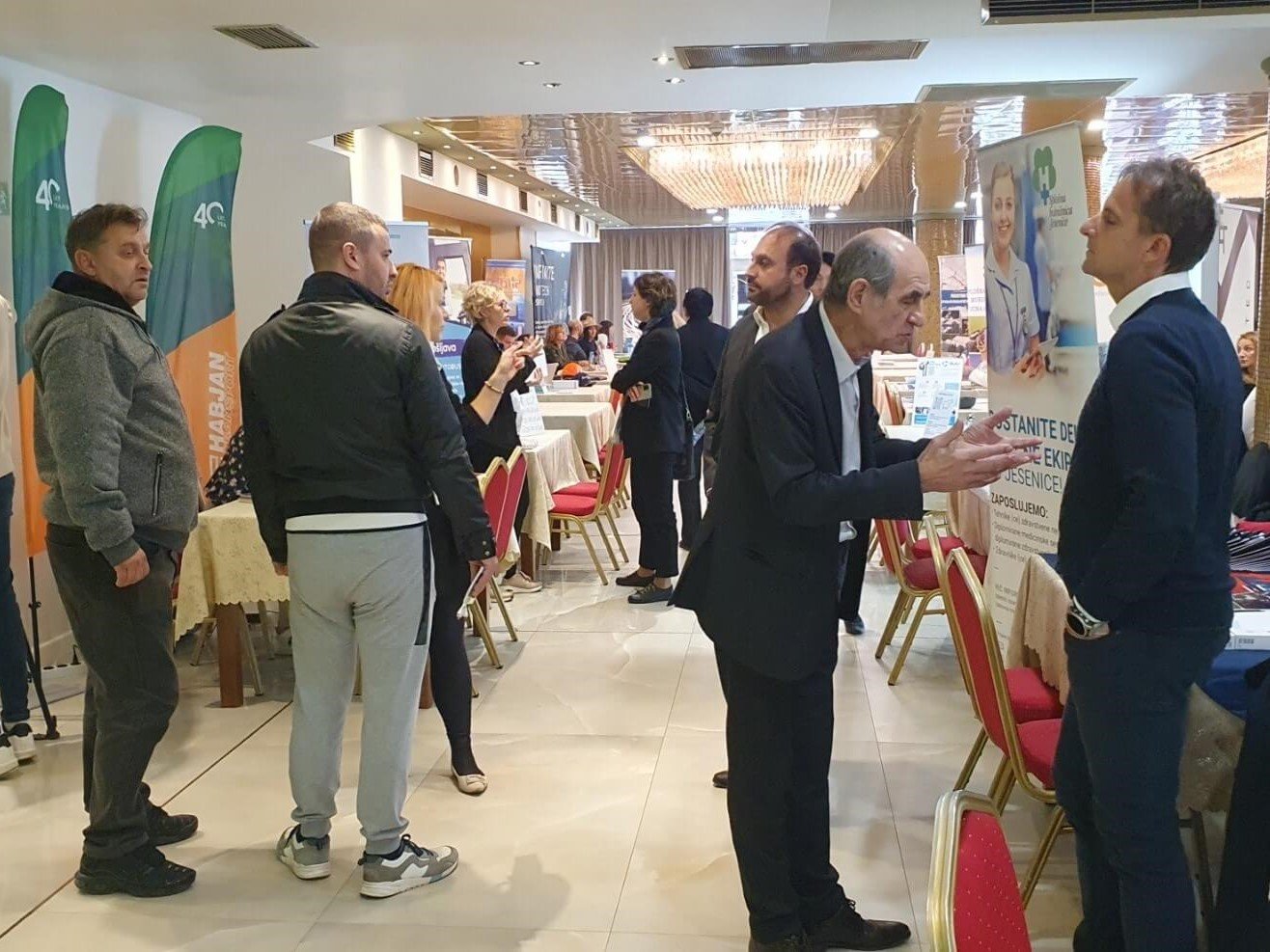 Zaposlitveni dogodek v Banja Luki, Bosna in Hercegovina, 7. novembra 2024, v organizaciji Zavoda RS za zaposlovanje, v sodelovanju z Veleposlaništvom Republike Slovenije v Sarajevu.