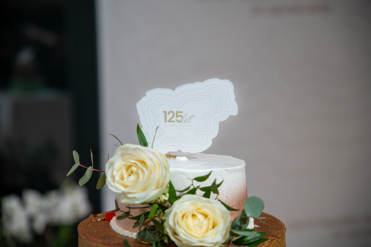 torta na slovesnosti ob 125-letnici javne službe za zaposlovanje