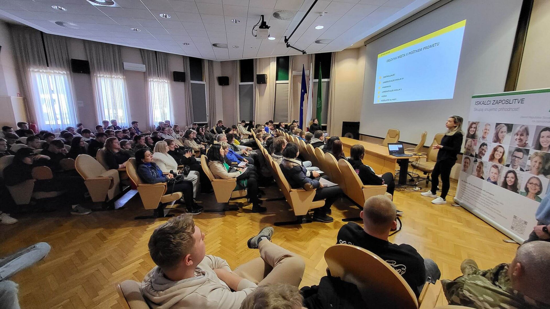 Delavnica v okviru Zaposlitveno-kariernega sejma v Krškem, 3. 4. 2025, Kulturni dom Krško, v organizaciji Območne službe Sevnica Zavoda RS za zaposlovanje.