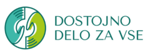 Logotip projekta Dostojno delo za vse