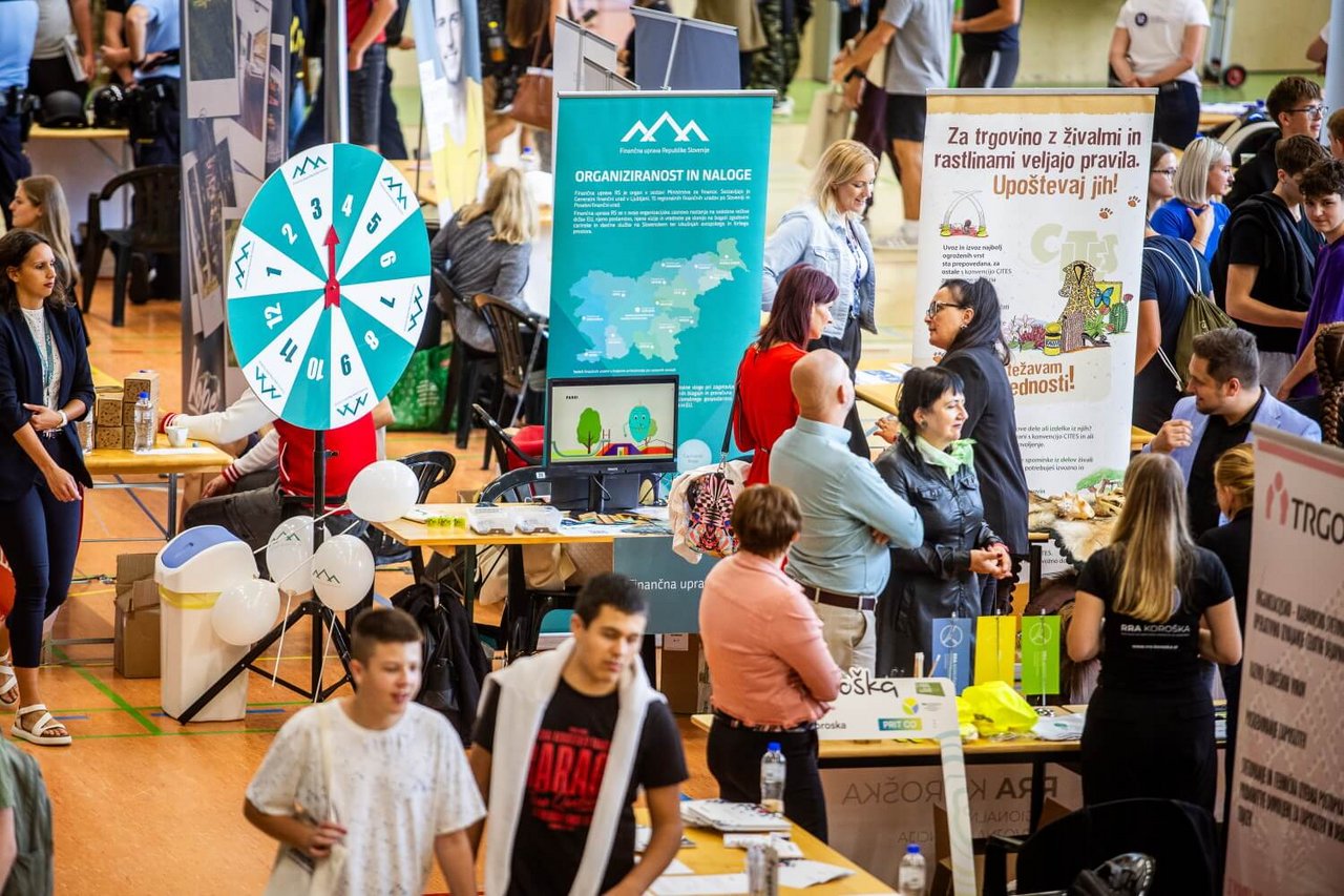 Dogajanje na Koroškem zaposlitvenem sejmu in festivalu izobraževanja, Dravograd, 11. 9. 2025