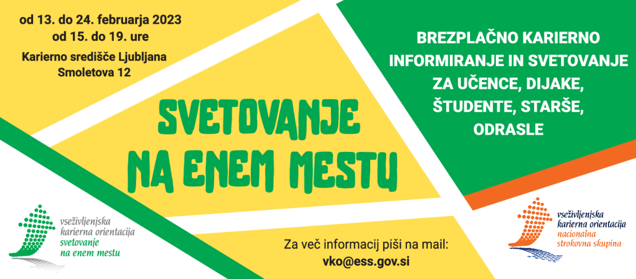 Pasica pilotnega projekta Svetovanje na enem mestu