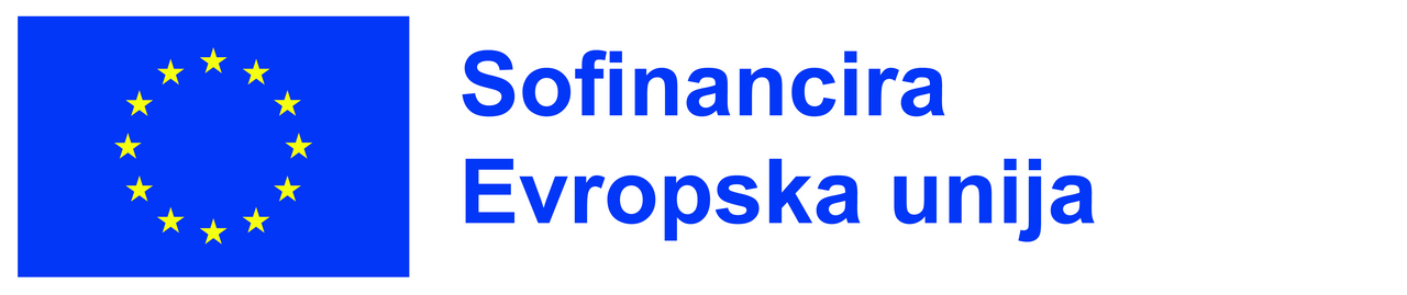 Logotip Evropske unije z napisom
